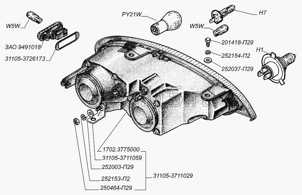 Регулировка ступиц газ 31105 - авто аксессуары