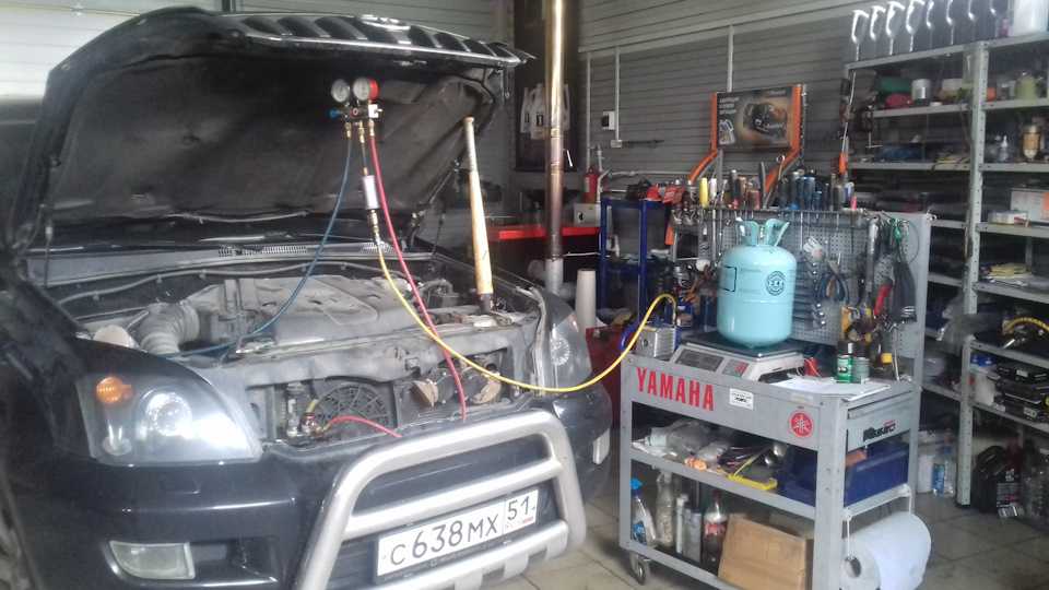 Заправка кондиционера toyota