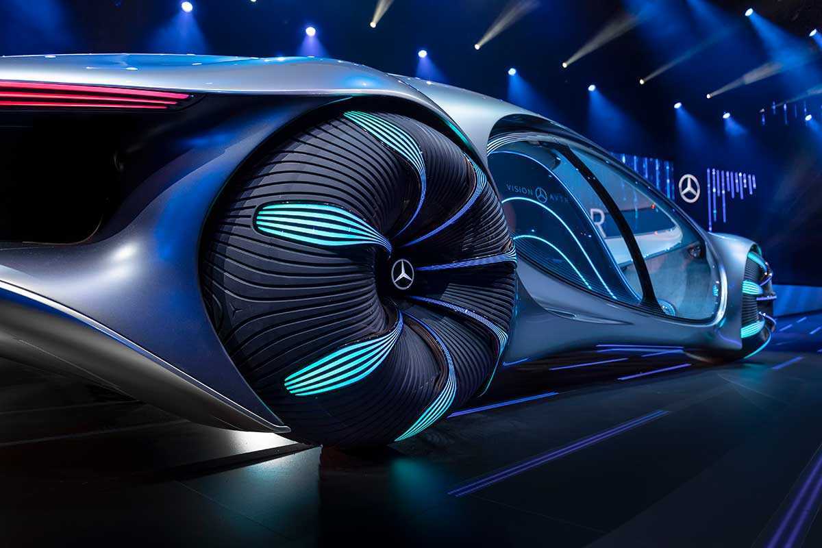Mercedes-benz представил автомобиль будущего vision avtr из фильма аватар