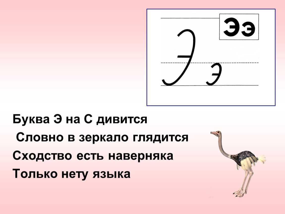 Всё про э в русской письменности