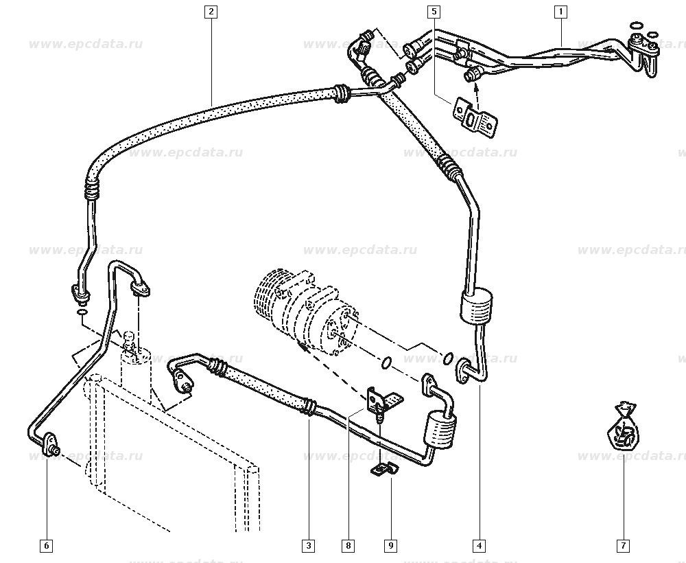 Схема кондиционера рено логан 1.4. Рено Меган 3 система кондиционирования. Renault Megane 2 схема шлангов кондиционер. Система кондиционера Рено Логан 2. Система кондиционирования Рено Лагуна 2.