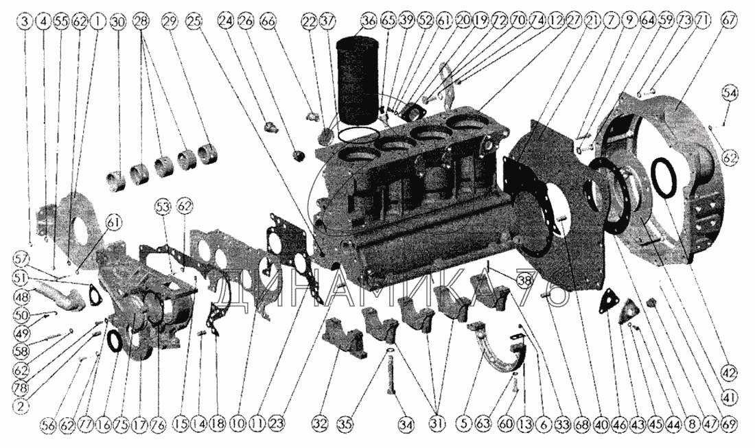 Затяжка головки д 245