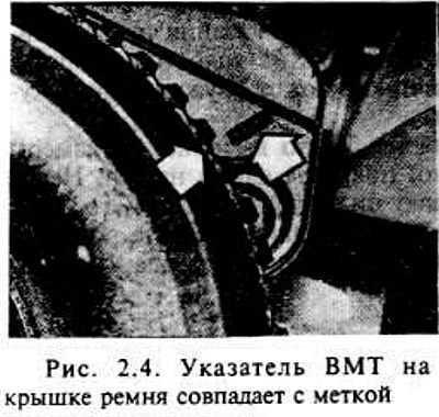 Положение клапанов в вмт первого цилиндра