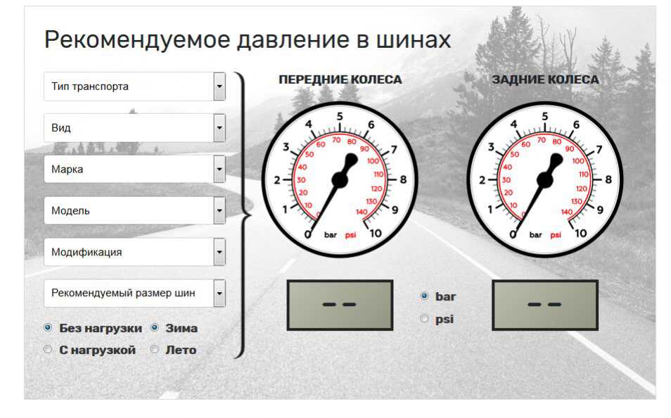 Как перевести давление psi в атмосферы