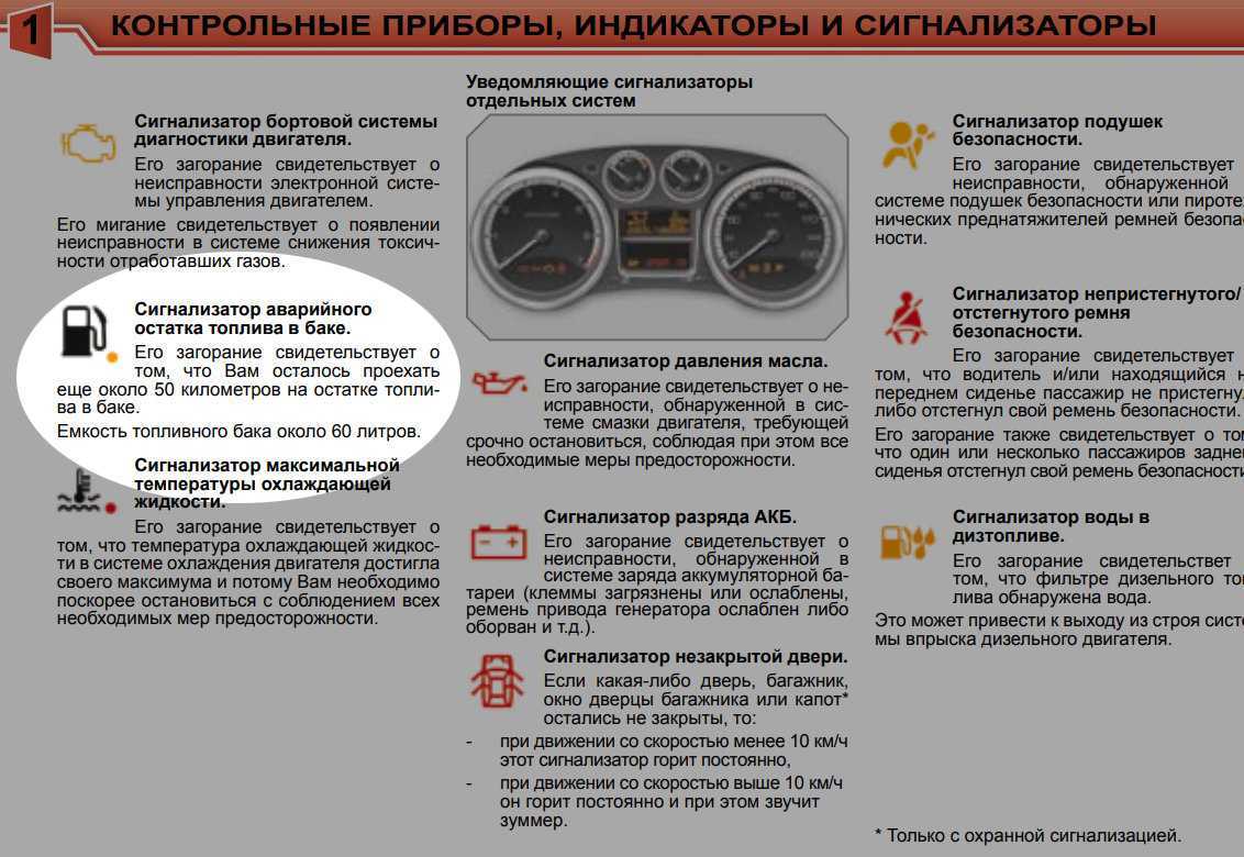 Как проверить машину на ошибки. Сигнальная лампа системы контроля отработавших газов Лада х Рей. Значки на панели приборов Ларгус. Как узнать количество топлива в баке. Минимальный остаток топлива в баке.