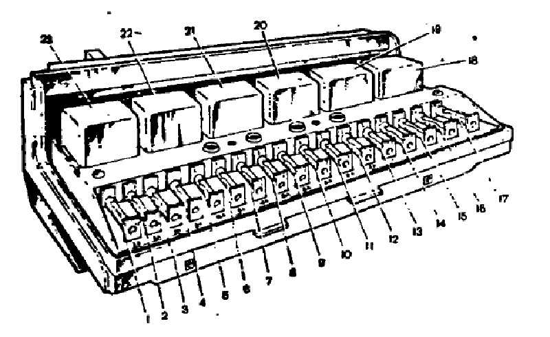 Схема блока предохранителей ваз