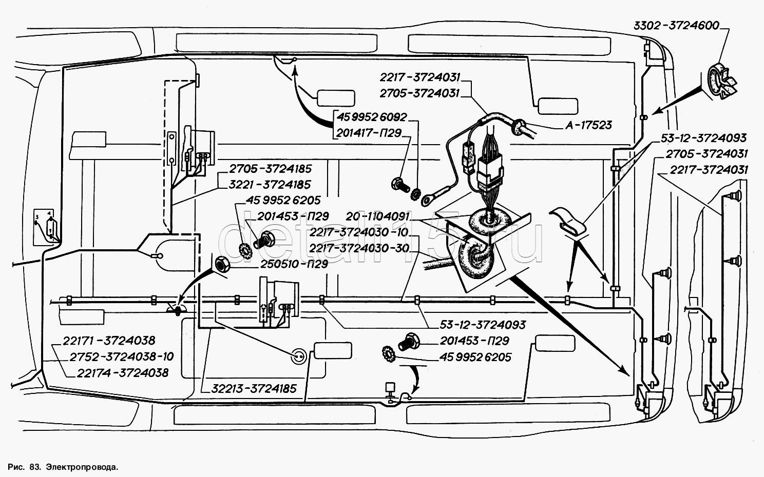 Схема электрооборудования газель 2705