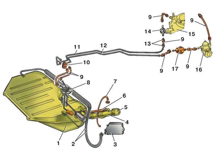 Топливная система ваз без обратки схема