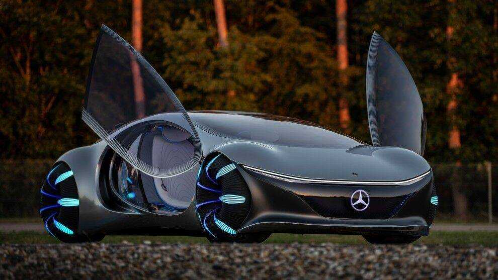 Mercedes-benz представил автомобиль будущего vision avtr из фильма аватар