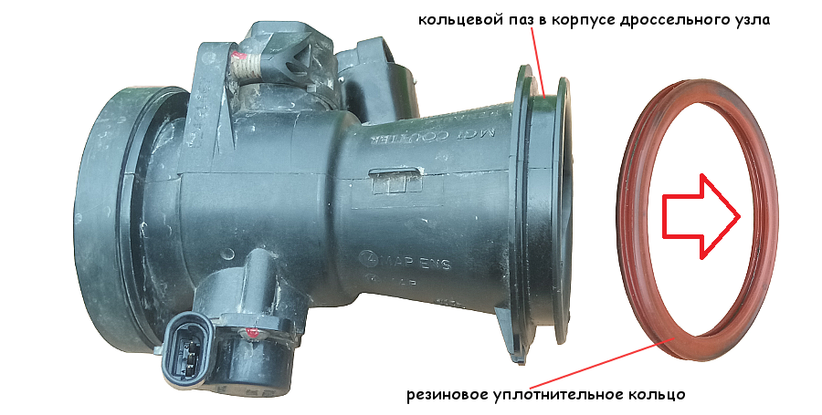 Дроссельный патрубок. снятие и установка