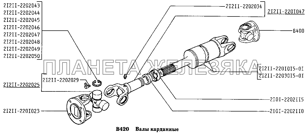 Техническое обслуживание и ремонт карданных передач  автомобиля ваз 2107